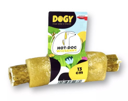 Hot-Dog dla psa WIOSENNY ze szparagami i serem cheddar 13cm. DOGY